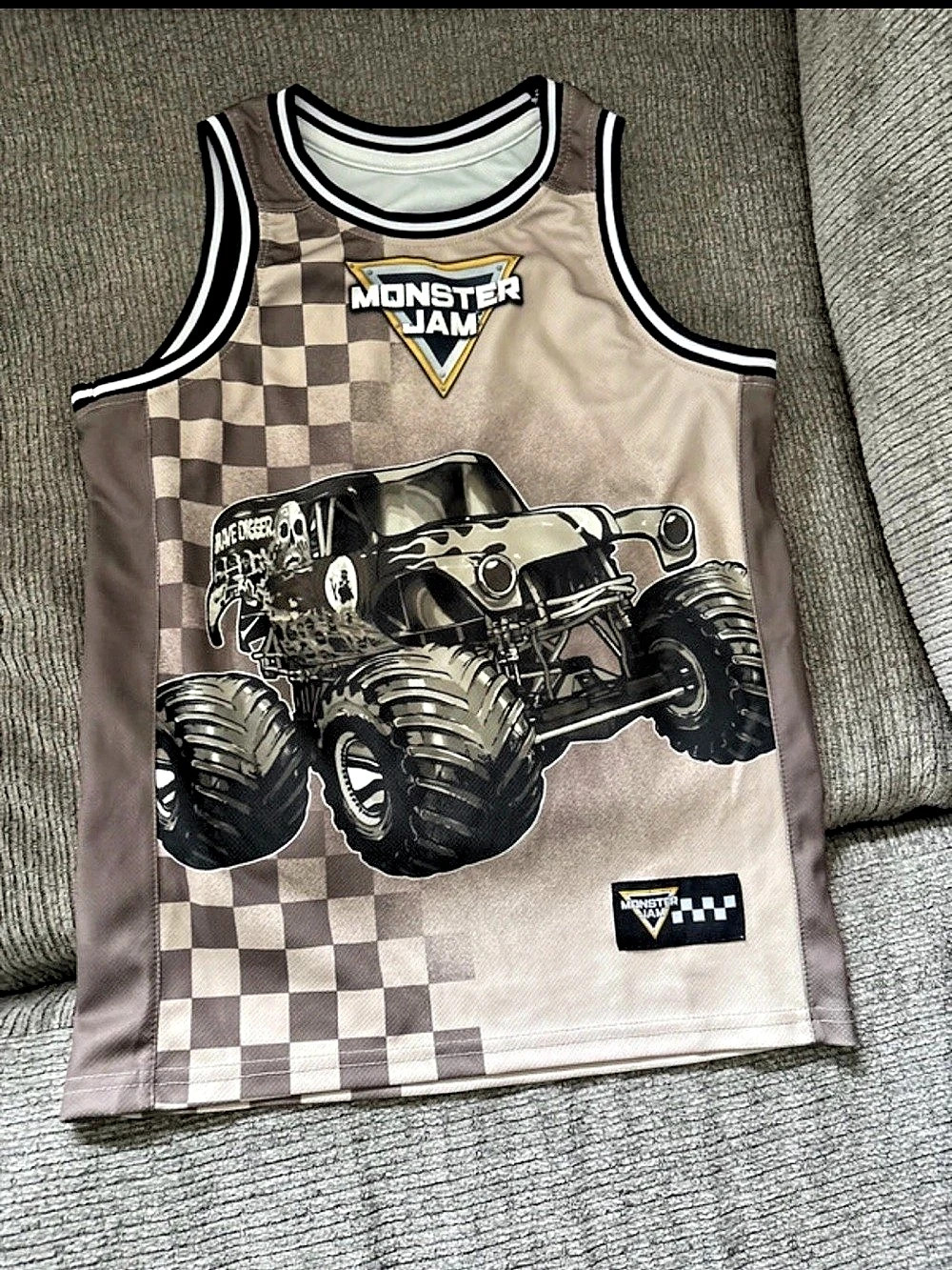 Monster Jam Grave Digger Jersey and Shorts Set Boys Large